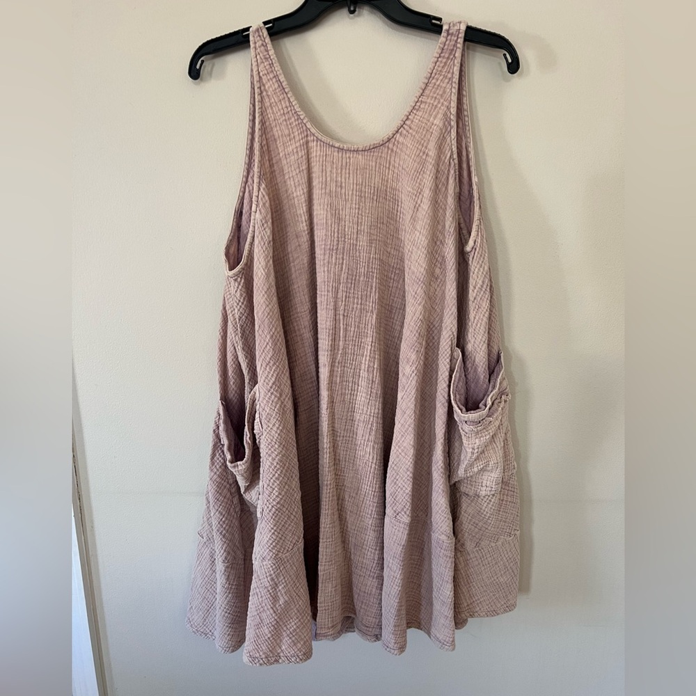 Oli & Hali Dusty Mauve Textured Pocket Tunic
